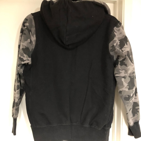 Letterman Style Zipper Hoodie - Picture 2 of 9